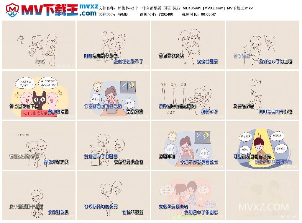 韩俊林-双十一什么都想要_国语_流行_MD105991